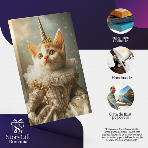 Tablou Regina Personalizat - Guler Ruff, Coif Aurit, AccesoTablou Regina Personalizat - Guler Ruff, Coif Aurit, Accesorii Nobile
rii Nobile
Marime 40x25CM [3]