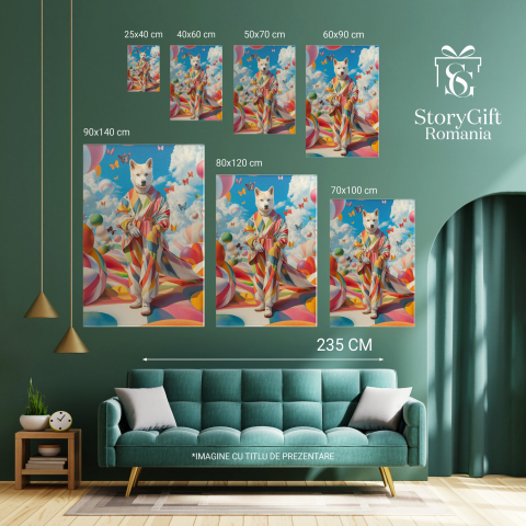 Kimono Colorat Stil Asiatic cu Fluturi și Lume Abstractă deasupra Norilor




Marime 40x25CM [5]