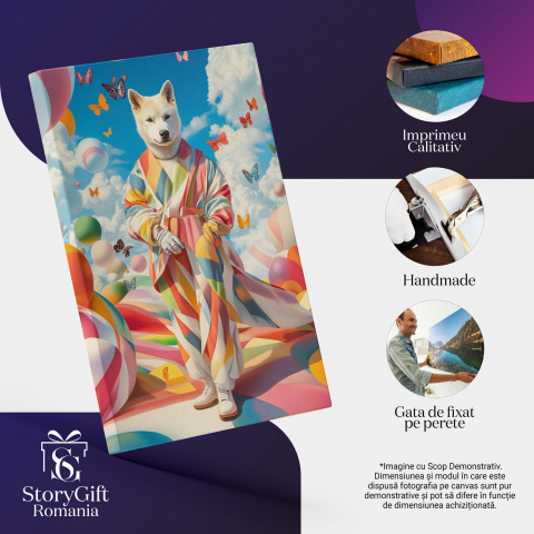 Kimono Colorat Stil Asiatic cu Fluturi și Lume Abstractă deasupra Norilor




Marime 40x25CM [3]