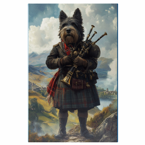 Hobby - Tablou Canvas Personalizat - Animal Scoțian în Kilt
Marime 40x25CM