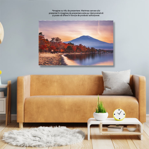 Tablou Canvas - Toamna pe muntele Fuji: dawn, landscape, Japanese, morning 40x25CM [2]