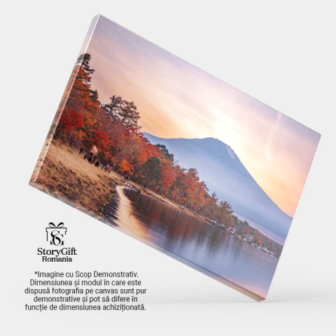 Tablou Canvas - Toamna pe muntele Fuji: dawn, landscape, Japanese, morning 40x25CM [3]