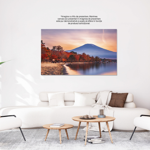 Tablou Canvas: Toamna pe Muntele Fuji – Peisaj la Răsărit, Marime 40x25CM [2]