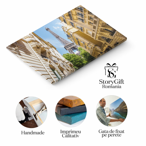 Turnul Eiffel în Lumina Soarelui – Tablou Canvas, Marime 40x25CM [1]