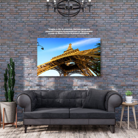 Tablou Canvas Turnul Eiffel pe Cer paris, franta, turn, eiffel, cer, albastru, clar, landmark 1761 40x25CM [2]