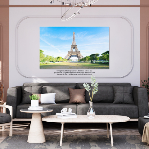 Turnul Eiffel și Cerul Albastru - O Viziune asupra Parisului, Marime 40x25CM [2]