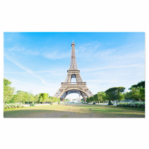 Atracții Turistice - Turnul Eiffel și Cerul Albastru - O Viziune asupra Parisului, Marime 40x25CM