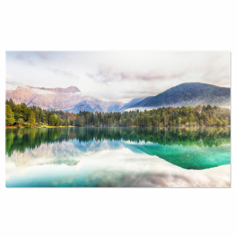Apus Spectaculos peste Lacul Fusine, Marime 40x25CM