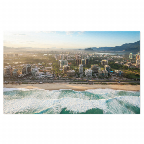 Vedere Aeriană a Barra da Tijuca, Rio de Janeiro, Marime 40x25CM