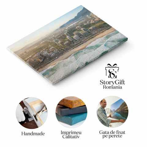 Vedere Aeriană a Barra da Tijuca, Rio de Janeiro, Marime 40x25CM [1]