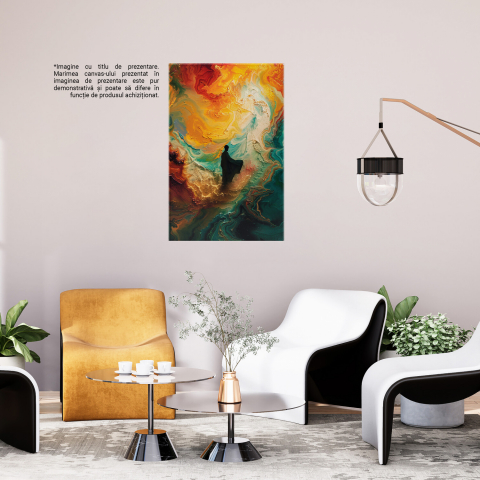 Visul Pictorului - Silueta din Mare Fantezie Cromatică, Marime 40x25CM [2]