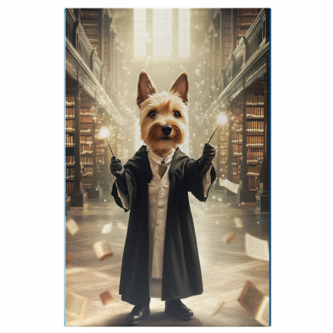 Hobby - Tablou Canvas Personalizat Vrăjitor În Bibliotecă
Marime 40x25CM