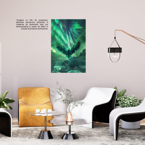 Vultur Pleşuv în Zbor cu Aripi Desfăcute, Marime 40x25CM [2]