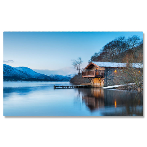 Apă & Natură - Tablou Canvas Zori pe Ullswater Ullswater, Cumbria, Lake District, lac, munti, peisaj natural 1607 40x25CM