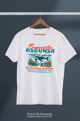 Tricou Femei, Barbati, Copii, Fata, Baiat, Unisex Personalizat „Balena Sub Apa – Frumusețea Ascunsă a Oceanului Cadou Personalizat pentru Iubitorii de Mare și Viață Marină” [2]