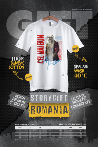 Tricou Barbati cu Animal In Costum Regal Renascentist, Peronalizata cu Numele si Poza Animalului Tau cu imprimeu pe Fata, 100% Bumbac, Alb, XS [3]