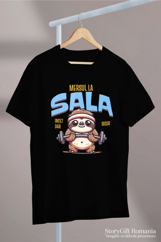 Tricou Femei, Barbati, Copii, Fata, Baiat, Unisex Personalizat Animal Leneș La Sală – Design Amuzant Pentru Pasionații De Fitness [2]