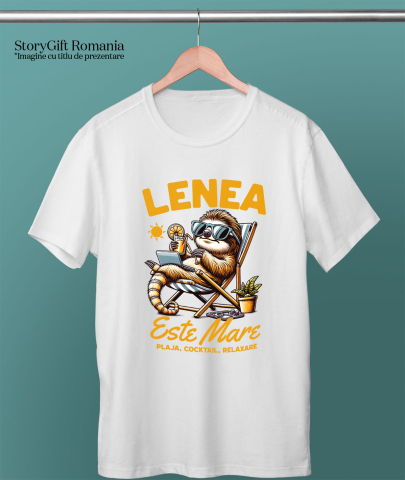 Tricou Femei, Barbati, Copii, Fata, Baiat, Unisex Personalizat Animal Leneș Pe Plajă – Cadou Personalizat Funny Pentru Familie & Prieteni [2]
