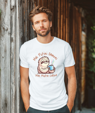 Tricou Femei, Barbati, Copii, Fata, Baiat, Unisex Personalizat „Cana Personalizată „Mai Puțini Oameni, Mai Multă Cafea” – Cadou Amuzant pentru Iubitorii de Cafea” [1]