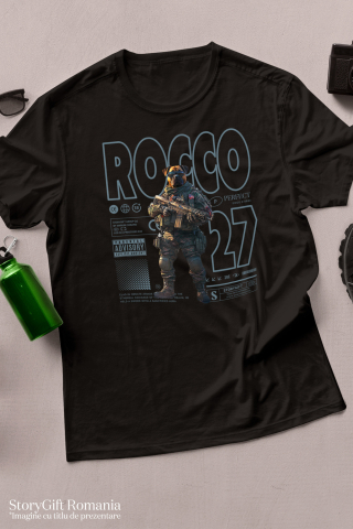 Tricou Barbati cu Animal Soldat in Armata cu Pusca in Mana, Trupele Speciale, Peronalizata cu Numele si Poza Animalului Tau cu imprimeu pe Fata, 100% Bumbac, Negru, XL [2]