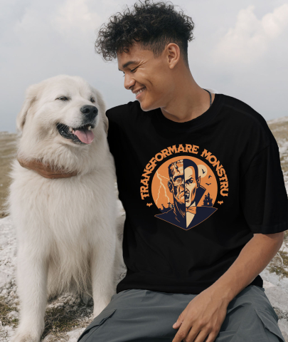 Tricou Femei, Barbati, Copii, Fata, Baiat, Unisex Personalizat Vampir și Monstru Halloween - Cadouri Personalizate cu Design Horror și Transformare [1]