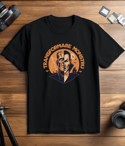 Tricou Femei, Barbati, Copii, Fata, Baiat, Unisex Personalizat Vampir și Monstru Halloween - Cadouri Personalizate cu Design Horror și Transformare [2]