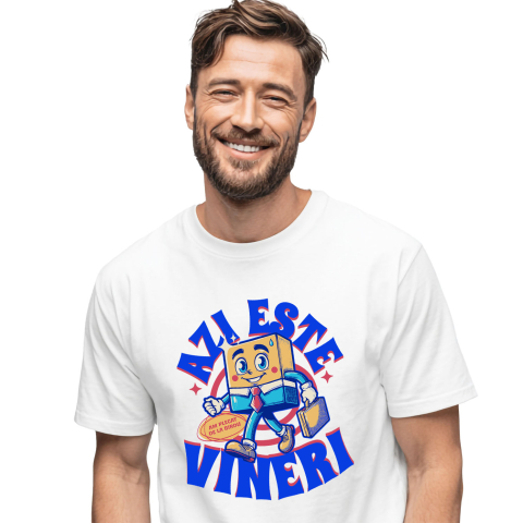 Meserii - Tricou Femei, Barbati, Copii, Fata, Baiat, Unisex Personalizat Animație Veselă în Costum Elegant – Cravată, Servietă și Viața de Birou