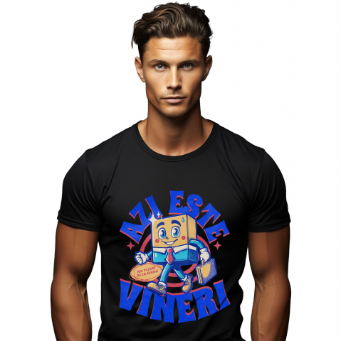 MESERII - Tricou Femei, Barbati, Copii, Fata, Baiat, Unisex Personalizat Animație Veselă în Costum Elegant – Cravată, Servietă și Viața de Birou