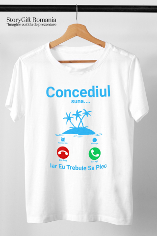 Tricou Femei, Barbati, Copii, Fata, Baiat, Unisex Personalizat "Apel Telefonic Insula Tropicală – Concediul Tău de Vis" [2]