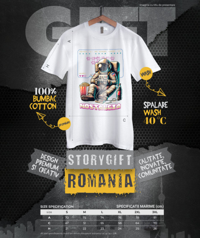 Tricou Femei, Barbati, Copii, Fata, Baiat, Unisex Personalizat Astronaut în Costum Jucându-se Jocuri Video - Cadou Personalizat „Nostalgia Relaxare Gamer” pentru Familie și Prieteni [3]