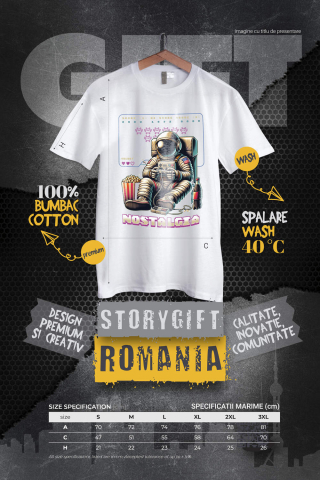 Tricou Femei, Barbati, Copii, Fata, Baiat, Unisex Personalizat Astronaut în Costum Jucându-se Jocuri Video - Cadou Personalizat „Nostalgia Relaxare Gamer” pentru Familie și Prieteni [3]