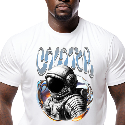 Planeta - Tricou Femei, Barbati, Copii, Fata, Baiat, Unisex Personalizat "Astronaut Costum Spațial și Artă Abstractă - Produse Personalizate pentru Familie, Copii, Tati și Prieteni"