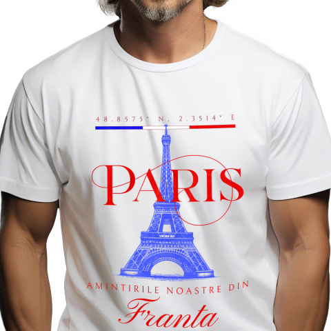 Tricou Femei, Barbati, Copii, Fata, Baiat, Unisex Personalizat Tricou Personalizat Paris - „Amintirile Noastre” | Cadouri pentru Călători