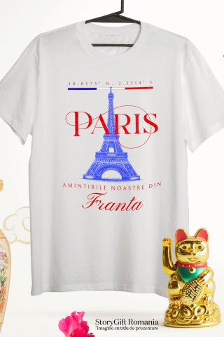 Tricou Femei, Barbati, Copii, Fata, Baiat, Unisex Personalizat Tricou Personalizat Paris - „Amintirile Noastre” | Cadouri pentru Călători [2]