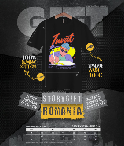 Tricou Femei, Barbati, Copii, Fata, Baiat, Unisex Personalizat Tricou Personalizat Băiat Hip Hop – "Învăț Mereu, Examenele Sunt Foarte Grele" | Cadou pentru Studenți și Iubitori de Educație [3]