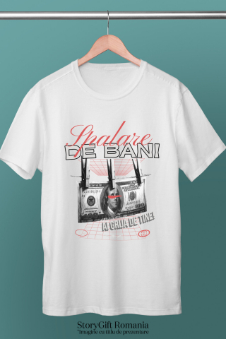 Tricou Femei, Barbati, Copii, Fata, Baiat, Unisex Personalizat Bancnota 100 Dolari în Cârlige – Design Amuzant și Personalizat [2]