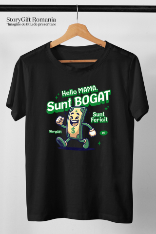 Tricou Femei, Barbati, Copii, Fata, Baiat, Unisex Personalizat Bancnota Verde Dolar Vesela - Cadou Personalizat Haios pentru Familie și Prieteni [2]