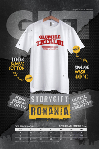 Tricou Femei, Barbati, Copii, Fata, Baiat, Unisex Personalizat Bara De Încarcare Personalizată „Glumele Tatalui Te Rog Asteapta” – Cadou Amuzant Pentru Tata [3]