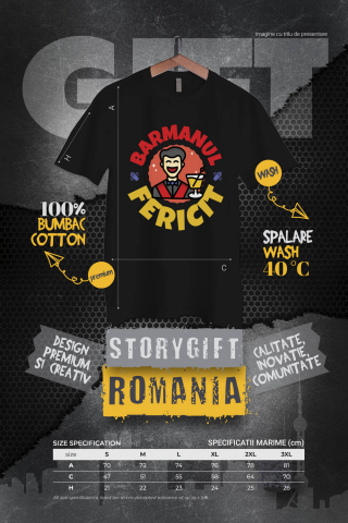 Tricou Femei, Barbati, Copii, Fata, Baiat, Unisex Personalizat Bărbat Vesel cu Pahar – Animație Haioasă Horeca [3]