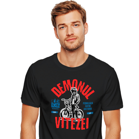 Sport - Tricou Femei, Barbati, Copii, Fata, Baiat, Unisex Personalizat Demonul Vitezei pe BMX - Tricou Personalizat pentru Iubitorii de Adrenalină