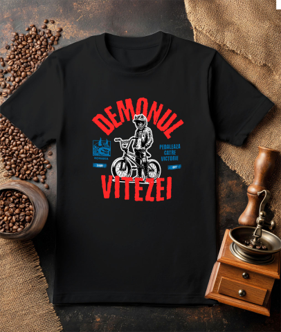 Tricou Femei, Barbati, Copii, Fata, Baiat, Unisex Personalizat Demonul Vitezei pe BMX - Tricou Personalizat pentru Iubitorii de Adrenalină [2]
