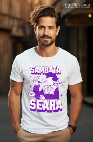 Tricou Femei, Barbati, Copii, Fata, Baiat, Unisex Personalizat „Pahar de Vin Personalizat pentru Bărbați - Relaxare de Sâmbătă Seara” [1]