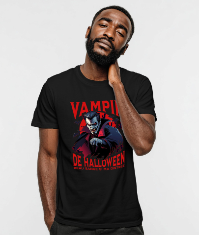 Tricou Femei, Barbati, Copii, Fata, Baiat, Unisex Personalizat Costum Dracula De Halloween Cu Capa și Colți Lung - Vampir Înfricoșător [1]