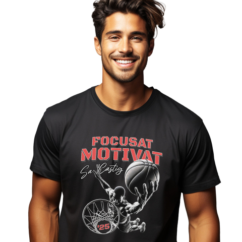 Sport - Tricou Femei, Barbati, Copii, Fata, Baiat, Unisex Personalizat Cadouri Personalizate pentru Jucători de Baschet – Motivație și Performanță