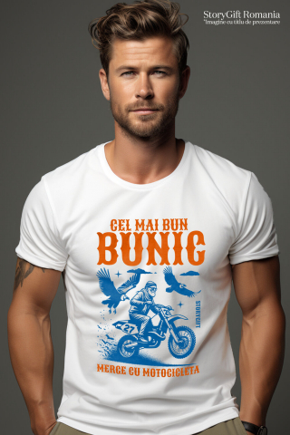 Tricou Femei, Barbati, Copii, Fata, Baiat, Unisex Personalizat Motocross și Adrenalină – Bărbat pe Motor de Curse în Natură [1]