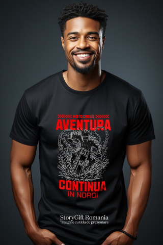 Tricou Femei, Barbati, Copii, Fata, Baiat, Unisex Personalizat Bărbat Pe Motor – Aventura și Adrenalina Motocicliștilor [1]