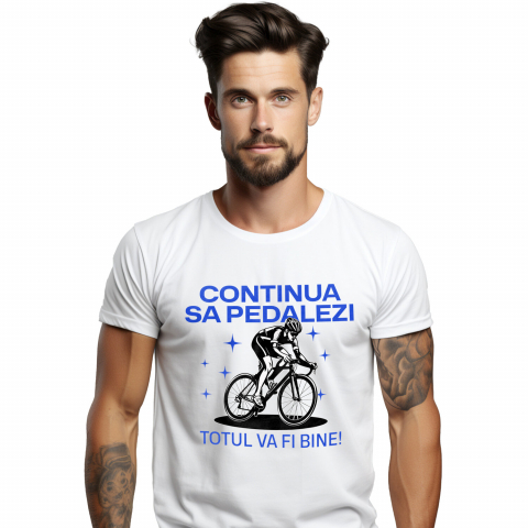 SPORT - Tricou Femei, Barbati, Copii, Fata, Baiat, Unisex Personalizat Bărbat Profesionist Pe Bicicletă – Echipament Ciclism Personalizat și Sportiv