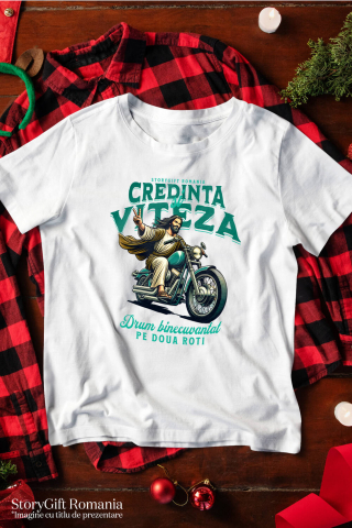 Tricou Femei, Barbati, Copii, Fata, Baiat, Unisex Personalizat Biker cu Stil Divin – Pasiune și Libertate pe Motocicletă [2]