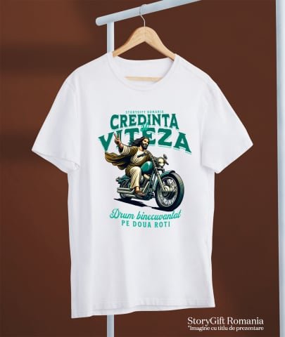 Tricou Femei, Barbati, Copii, Fata, Baiat, Unisex Personalizat Biker cu Stil Divin – Pasiune și Libertate pe Motocicletă [2]
