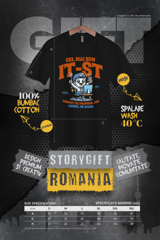 Tricou Femei, Barbati, Copii, Fata, Baiat, Unisex Personalizat Bărbat IT Lucru de Acasă – Design Amuzant pentru Programatori și Freelanceri [3]
